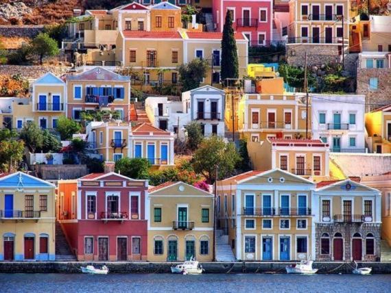 Elena Hotel Symi Bagian luar foto
